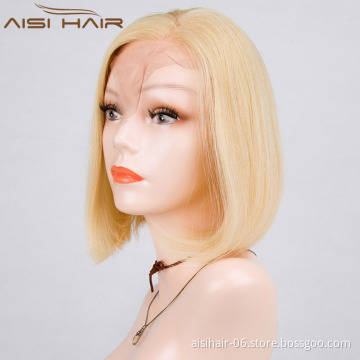 Aisi Hair The Best Hair Vendors 2018 New Arrival 8a Grade Brazilian Hair Blonde Lace Frontal Wig